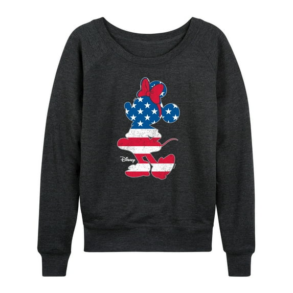 Disney - Americana - Minnie Americana Fill - Women's Lightweight French Terry Long Sleeve Shirt