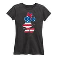 thumbnail image 1 of Disney - Americana - Minnie Americana Fill - Women's Short Sleeve Graphic T-Shirt, 1 of 5