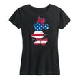 thumbnail image 1 of Disney - Americana - Minnie Americana Fill - Women's Short Sleeve Graphic T-Shirt, 1 of 5