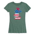 thumbnail image 1 of Disney - Americana - Minnie Americana Fill - Women's Short Sleeve Graphic T-Shirt, 1 of 5