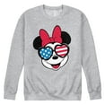thumbnail image 1 of Disney - Americana - Minnie Flag Glasses - Men's Crew Neck Fleece Pullover, 1 of 5