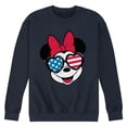 thumbnail image 1 of Disney - Americana - Minnie Flag Glasses - Men's Crew Neck Fleece Pullover, 1 of 5