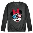 thumbnail image 1 of Disney - Americana - Minnie Flag Glasses - Men's Crew Neck Fleece Pullover, 1 of 5