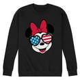 thumbnail image 1 of Disney - Americana - Minnie Flag Glasses - Men's Crew Neck Fleece Pullover, 1 of 5