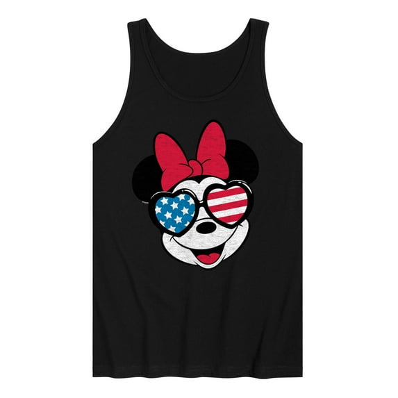 Disney - Americana - Minnie Flag Glasses - Men's Jersey Tank Top