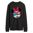 thumbnail image 1 of Disney - Americana - Minnie Flag Glasses - Men's Long Sleeve T-Shirt, 1 of 4
