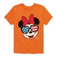 thumbnail image 1 of Disney - Americana - Minnie Flag Glasses - Toddler And Youth Short Sleeve Graphic T-Shirt, 1 of 5