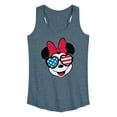thumbnail image 1 of Disney - Americana - Minnie Flag Glasses - Women's Racerback Tank Top, 1 of 4