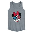 thumbnail image 1 of Disney - Americana - Minnie Flag Glasses - Women's Racerback Tank Top, 1 of 5