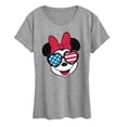 thumbnail image 1 of Disney - Americana - Minnie Flag Glasses - Women's Short Sleeve Graphic T-Shirt, 1 of 5