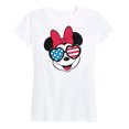 thumbnail image 1 of Disney - Americana - Minnie Flag Glasses - Women's Short Sleeve Graphic T-Shirt, 1 of 5