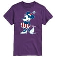 thumbnail image 1 of Disney - Americana - Minnie Flag Pattern - Adult Short Sleeve Graphic T-Shirt, 1 of 4