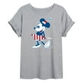 thumbnail image 1 of Disney - Americana - Minnie Flag Pattern - Women's Oversized T-Shirt, 1 of 5