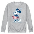 thumbnail image 1 of Disney - Americana - Minnie Flag Pattern - Men's Crew Neck Fleece Pullover, 1 of 5