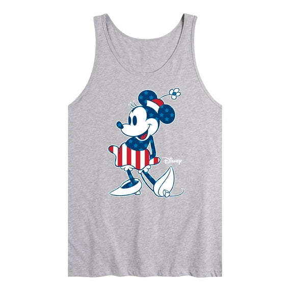 Disney - Americana - Minnie Flag Pattern - Men's Jersey Tank Top