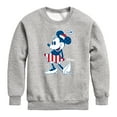 thumbnail image 1 of Disney - Americana - Minnie Flag Pattern - Toddler And Youth Crewneck Fleece Sweatshirt, 1 of 5