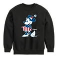 thumbnail image 1 of Disney - Americana - Minnie Flag Pattern - Toddler And Youth Crewneck Fleece Sweatshirt, 1 of 5