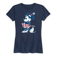 thumbnail image 1 of Disney - Americana - Minnie Flag Pattern - Women's Short Sleeve Graphic T-Shirt, 1 of 5