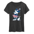 thumbnail image 1 of Disney - Americana - Minnie Flag Pattern - Women's Short Sleeve Graphic T-Shirt, 1 of 5