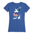 thumbnail image 1 of Disney - Americana - Minnie Flag Pattern - Women's Short Sleeve Graphic T-Shirt, 1 of 5