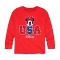 thumbnail image 1 of Disney - Americana - Minnie USA - Toddler And Youth Long Sleeve Graphic T-Shirt, 1 of 5