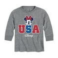 thumbnail image 1 of Disney - Americana - Minnie USA - Toddler And Youth Long Sleeve Graphic T-Shirt, 1 of 5