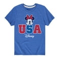 thumbnail image 1 of Disney - Americana - Minnie USA - Toddler And Youth Short Sleeve Graphic T-Shirt, 1 of 5