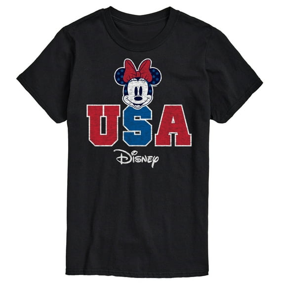 Disney - Americana - Minnie Usa - Adult Short Sleeve Graphic T-Shirt