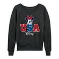 thumbnail image 1 of Disney - Americana - Minnie Usa - Women's Lightweight French Terry Long Sleeve Shirt, 1 of 5