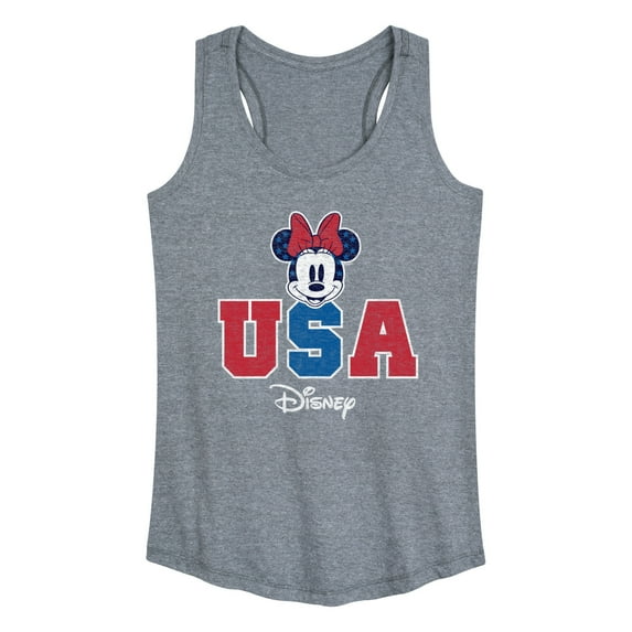 Disney - Americana - Minnie Usa - Women's Racerback Tank Top