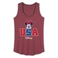 thumbnail image 1 of Disney - Americana - Minnie Usa - Women's Racerback Tank Top, 1 of 5