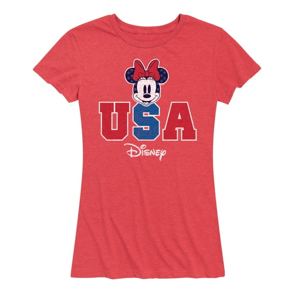 Disney - Americana - Minnie Usa - Women's Short Sleeve Graphic T-Shirt