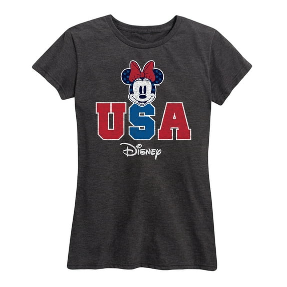Disney - Americana - Minnie Usa - Women's Short Sleeve Graphic T-Shirt