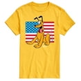 thumbnail image 1 of Disney - Americana - Pluto Usa Flag - Adult Short Sleeve Graphic T-Shirt, 1 of 5