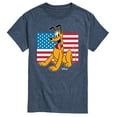 thumbnail image 1 of Disney - Americana - Pluto Usa Flag - Adult Short Sleeve Graphic T-Shirt, 1 of 5
