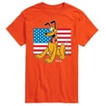 thumbnail image 1 of Disney - Americana - Pluto Usa Flag - Adult Short Sleeve Graphic T-Shirt, 1 of 5