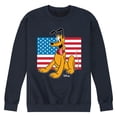 thumbnail image 1 of Disney - Americana - Pluto Usa Flag - Men's Crew Neck Fleece Pullover, 1 of 5