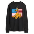 thumbnail image 1 of Disney - Americana - Pluto Usa Flag - Men's Long Sleeve T-Shirt, 1 of 5