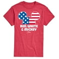 thumbnail image 1 of Disney - Americana - Red White And Mickey - Adult Short Sleeve Graphic T-Shirt, 1 of 5