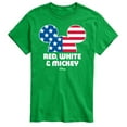 thumbnail image 1 of Disney - Americana - Red White And Mickey - Adult Short Sleeve Graphic T-Shirt, 1 of 5