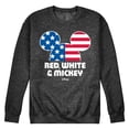 thumbnail image 1 of Disney - Americana - Red White And Mickey - Men's Crew Neck Fleece Pullover, 1 of 6