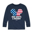 thumbnail image 1 of Disney - Americana - Red White And Mickey - Toddler And Youth Long Sleeve Graphic T-Shirt, 1 of 5