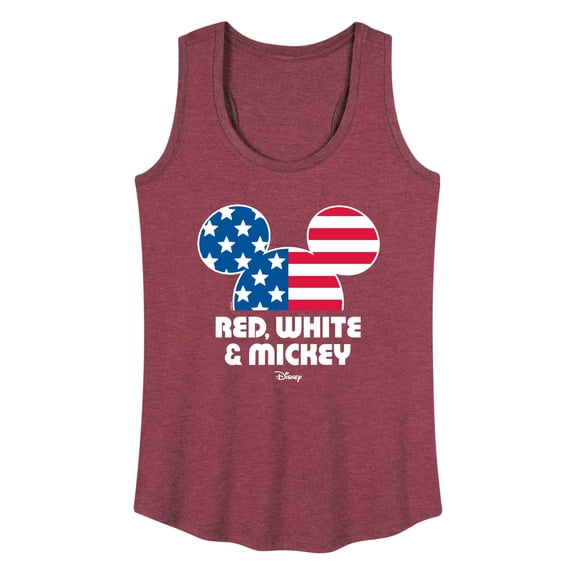Disney - Americana - Red White And Mickey - Women's Racerback Tank Top