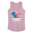 thumbnail image 1 of Disney - Americana - Red White And Mickey - Women's Racerback Tank Top, 1 of 5