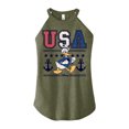 thumbnail image 1 of Disney - Americana - USA Donald  - Juniors High Neck Tank Top, 1 of 5
