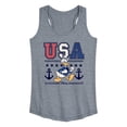 thumbnail image 1 of Disney - Americana - Usa Donald  - Women's Racerback Tank Top, 1 of 5