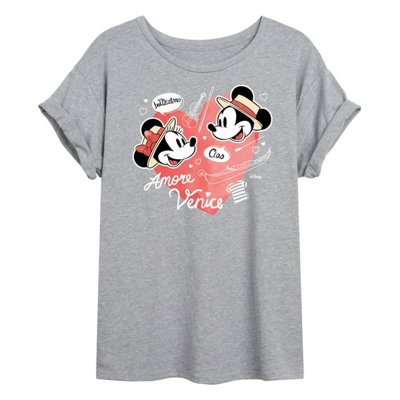 Disney - Mickey & Friends - Minnie & Mickey in Paris - Amore Venice - Bellissimo - Women's Oversized T-Shirt