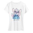 thumbnail image 1 of Disney - Angel And Stitch - Women's Short Sleeve Graphic T-Shirt, 1 of 4
