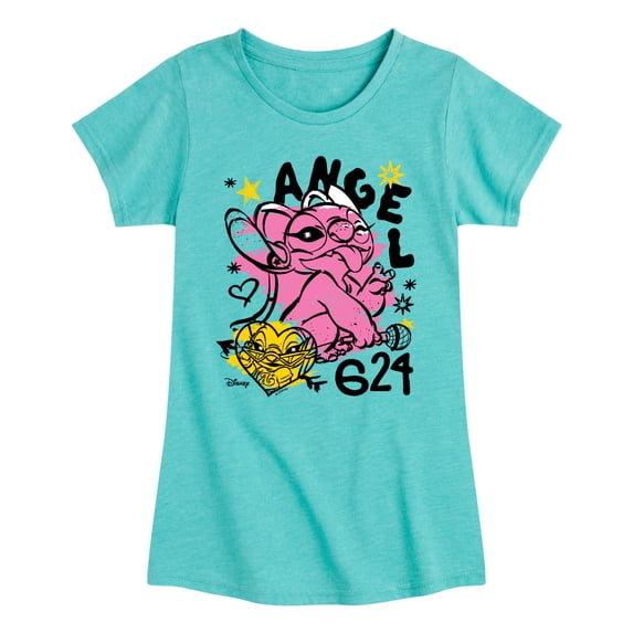 Disney - Angel Sketchy - Youth Girls Short Sleeve T-Shirt