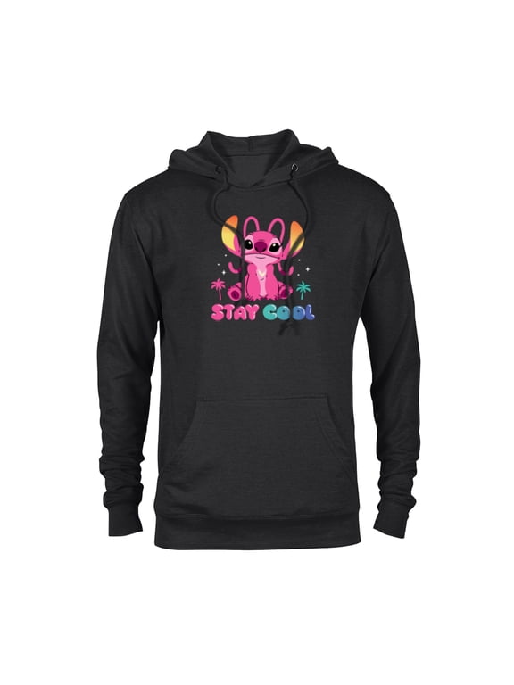 Angel Stay Cool Bubble Letters - Pullover Hoodie for Adults - Customized-Black